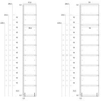 Dimensioni specifiche modulo - armadio con libreria incorporata Wide