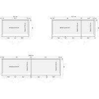 Dimensioni specifiche dei moduli armadio a ponte moderno per composizioni battenti Player