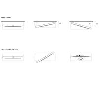 Specifiche rotazione pannello porta tv con posizionamento a parete o a soffitto / bifacciale