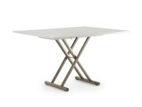 Tavolino Bento trasformato in tavolo da pranzo da 136x110 cm