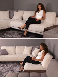 Esempio e proporzioni di seduta sul divano Antibes