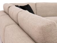 Dettaglio retro schienale del divano Richmond scandito dalla modularità delle sedute