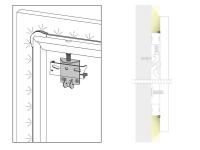 Accessori sospesi per boiserie letto Freeport - Schema della cornice perimetrale LED