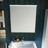 Specchio per bagno con luce applicata Wap cm 70 h.75 con faretto Stick