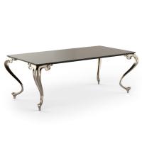 Tavolo in marmo con gambe a sciabola George di Cantori