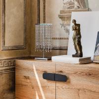Modello da tavolo della lampada in cristallo a cascata Venezia