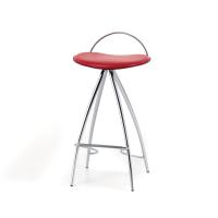 Sgabello di design con sedile in cuoio Coco di Cattelan 