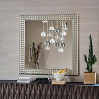 Specchio quadrato Egypt di Cattelan, ideale in ingresso o in un soggiorno (finitura foglia argento non disponibile)