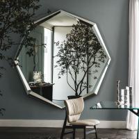 Specchio di design ottagonale Emerald di Cattelan nel modello rotondo cm 200 x 200