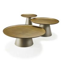 Tris di tavolini di design Amerigo di Cattelan in differenti altezze e larghezze