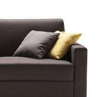 Cuscino imbottito per divano Milano Bedding nel modello liscio cm 40 x 40