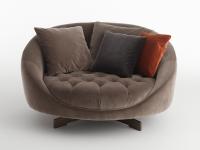 I cuscini opzionali, disponibili in due dimensioni e in un gran numero di rivestimenti, permettono di aggiungere al divano Graham un tocco di colore e di originalità