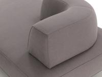 Particolare del cuscino angolare del divano Prisma Air