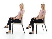 Modalità di seduta della sedia Delma