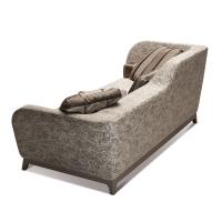 Vista posteriore del divano letto di design in tessuto Jeremie Evo di Milano Bedding (rivestimento non disponibile)