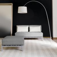 Divano letto trasformabile in brandina Willy di Milano Bedding nel modello lineare 2 posti