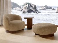 Tavolino da salotto in legno massello Ibisco ideale come servetto lato poltrona o divano