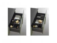 Optional organizer per cestone - Finitura Grigio Orione