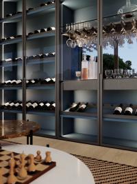 Colonna armadio Lounge ideale anche come vetrinetta bar