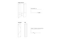 Parete attrezzata Lounge - Optional barre LED verticali su fianchi e divisioni 
