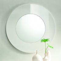 Specchio rotondo Plate con cornice laccata