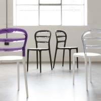 Sedia moderna bicolore Lilian - modelli disponibili (viola non disponibile)