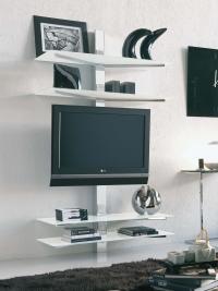 Porta TV orientabile Kino a parete, disponibile in diversi modelli e colori
