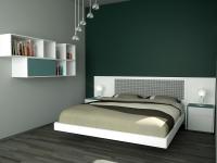 Progetto per camera da letto piccola - render fotorealistico
