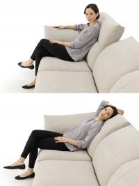 Esempio di seduta e proporzioni della seduta con schienale pieghevole