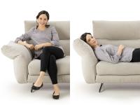 Esempio di seduta e proporzioni della seduta con bracciolo pieghevole