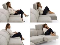 Esempi e proporzioni di seduta del divano Newport