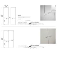 Dimensioni Specifiche maniglia singola e accoppiata armadio Maine