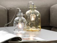 Lampade in vetro con forma a bottiglia Boukali