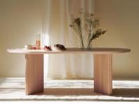 Tavolo in legno massello 220x100 cm Sekiro. Disponibile in legno frassino naturale, frassino bruno o frassino nero
