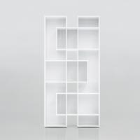 Libreria modulare di design Abaco con vani asimmetrici