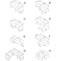 Modelli e Dimensioni del divanetto d'attesa per ufficio moderno Alias