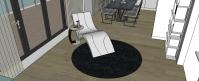  Progettazione 3D Soggiorno/Salotto - vista chaise longue