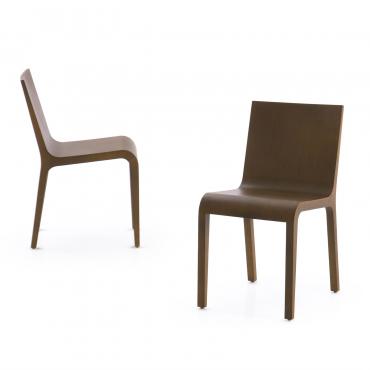 Lightweight wooden chair Leaf for elegant and refined environments