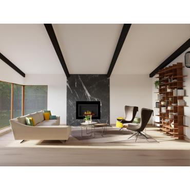 Living room project created by interior designers diotti.com