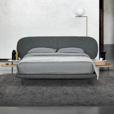 Caleb upholstered bed in fabric