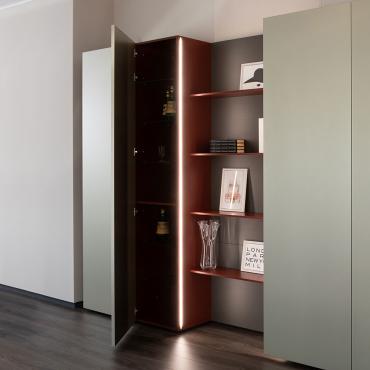 Plan Dove high cupboard for living rooms