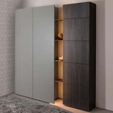 Plan 37 hallway cabinet with shoe rack and coat hooks