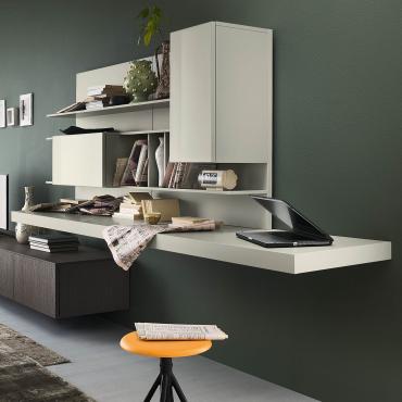 Plan big living room shelf perfect not only as a shelf but also as a laptop desk