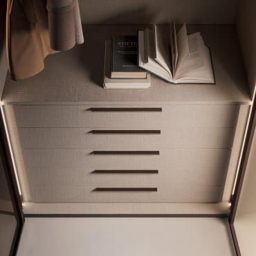 Interior fittings for Wide hinged wardrobe