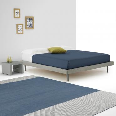 Cinnamon slim bed-frame without headboard