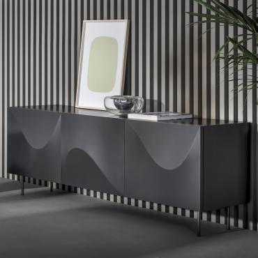 Credenza con frontali effetto tridimensionale Vertigo di Bonaldo