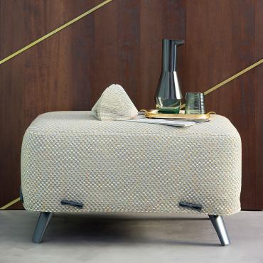 Cuff is a bedroom upholstered ottoman by Bonaldo