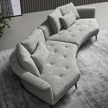 Lovy is a lounge design sofa with shaped backrest by Bonaldo