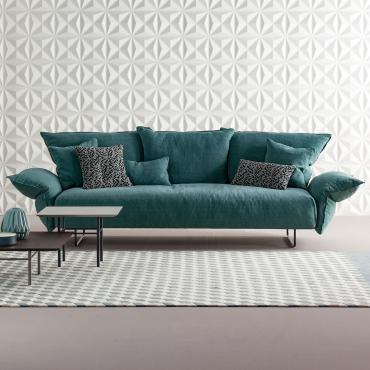 Madame C by Bonaldo is a modern sofa with adjustable cushion arms