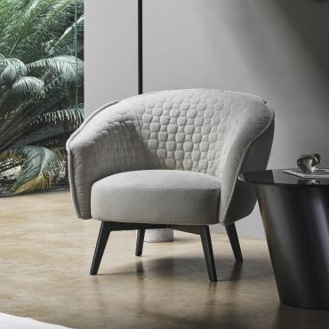 Bruno nubuk leather armchair by Bonaldo